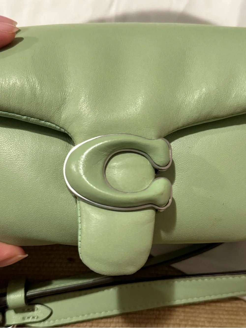 RARE Coach Pillow Tabby in Pistachio ORIGINAL DUST BAG & STRAPS